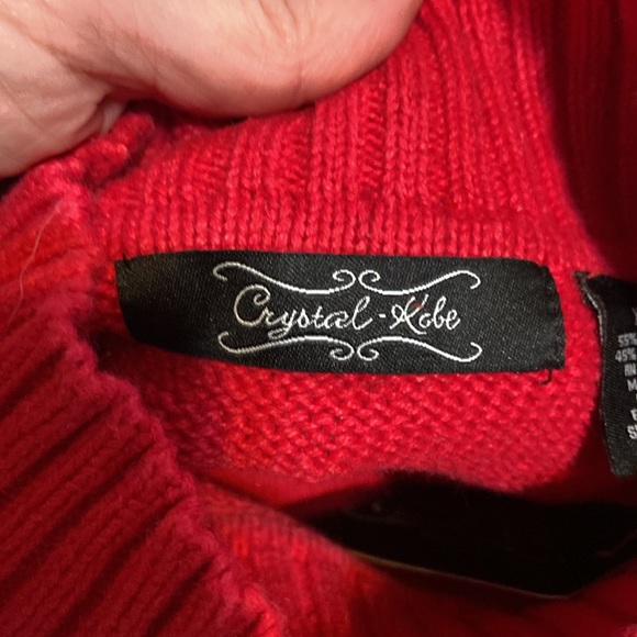 NWT Crystal Kobe Christmas Holiday Tree Sweater Size XL - Picture 4 of 7